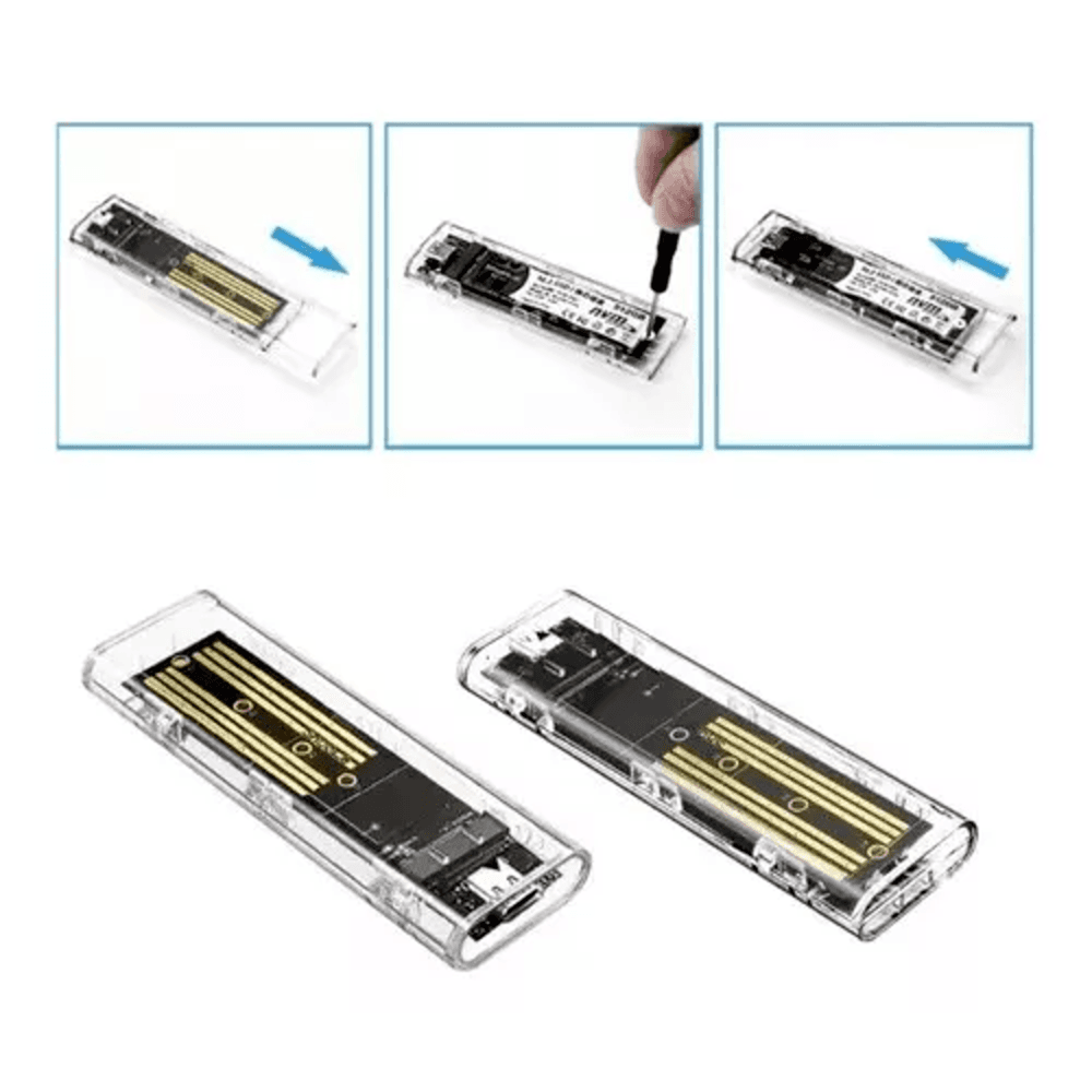 Imagem 3 de 5 do produto Case Externo Para SSD Nvme M.2 10gbps Type-c Ultra Fy-879