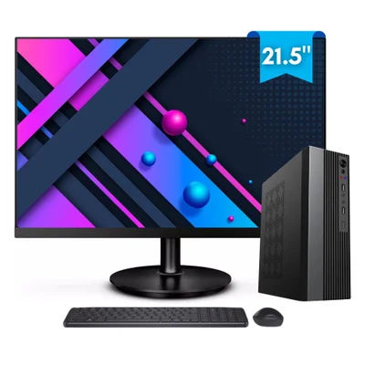 Computador Completo 2eletro Slim Intel Core i5, 8GB Ram, SSD 512gb, Bivolt, Monitor 21.5" Full Hd - Cd2e-0120sl