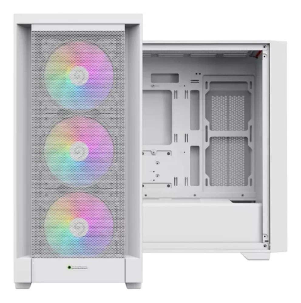 Gabinete Gamer Gamemax Defender Mini Tower Usb Lateral Vidro Branco