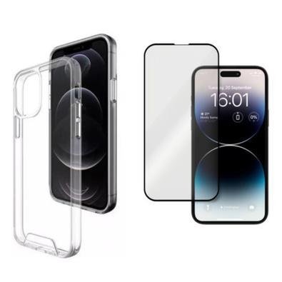 Capinha Transparente Para Iphone 16 Pro Max + Película Vidro