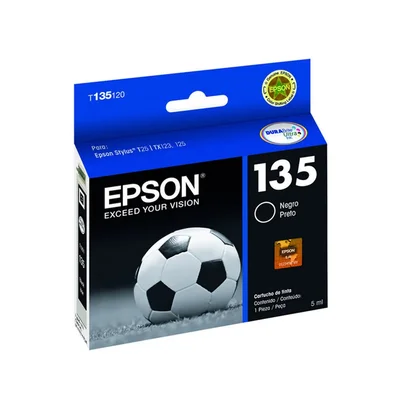 Cartucho De Tinta Epson T135 T135120 Preto | T25 Tx125 Tx123 Tx133 Tx135
