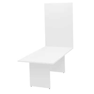 Mesa De Reunião Com Painel Tv 2mx1m Tpo Rengrossado Netmobil - Branco