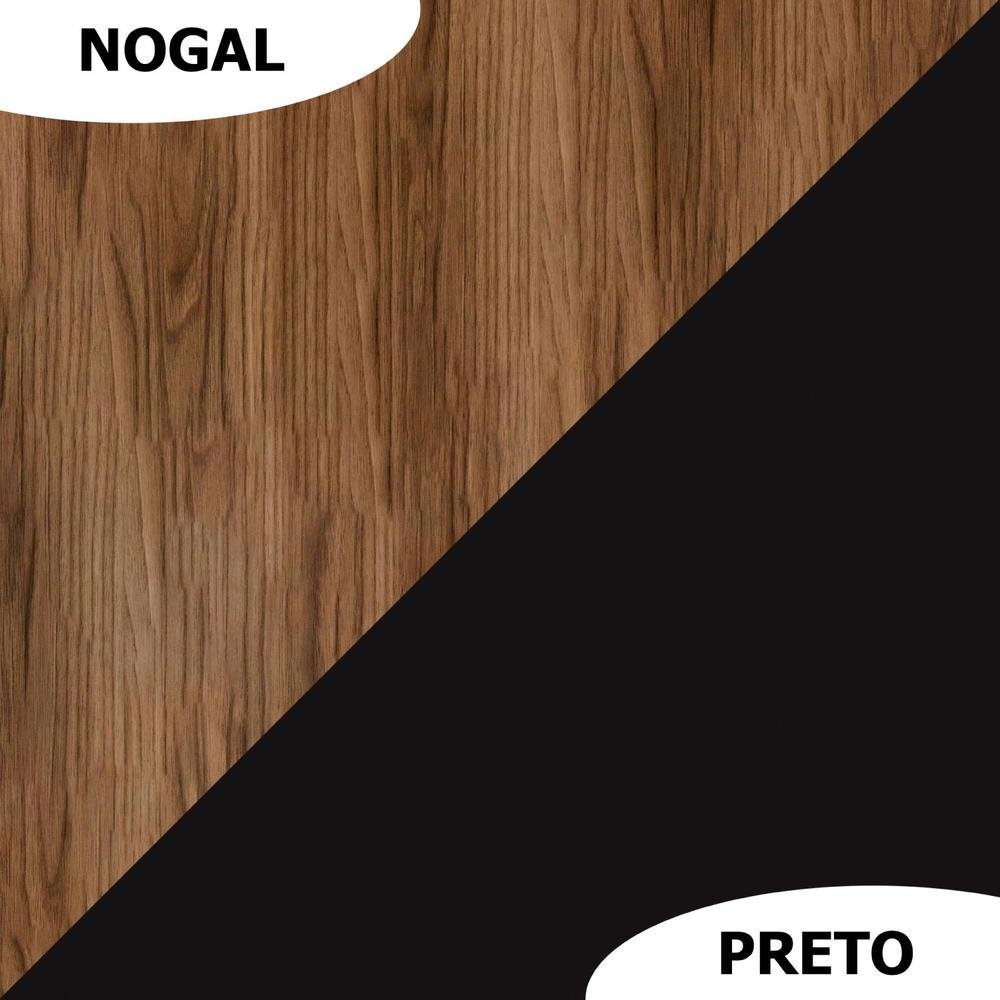 Imagem 4 de 5 do produto Mesa De Escritório Escrivaninha 1.20x60 Tampo 30mm Netmobil - Nogal