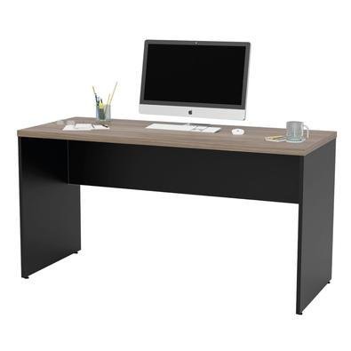 Mesa De Escritório Escrivaninha 1.60x60 Tampo 30mm Netmobil - Nogal