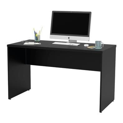 Mesa De Escritório Escrivaninha 1.20x60 Tampo 30mm Netmobil - Preto
