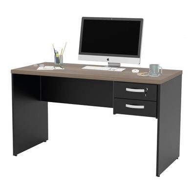 Mesa De Escritório 1.20x60 Com Gaveteiro Tampo 30mm Netmobil - Nogal