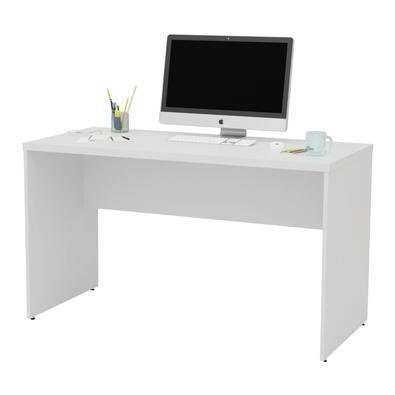 Mesa De Escritório Escrivaninha 1.20x60 Tampo 30mm Netmobil - Branco