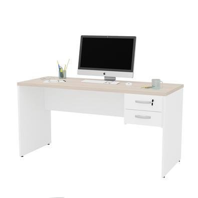 Mesa De Escritório 1.60x60 Com Gaveteiro Netmobil - Dubai/branco