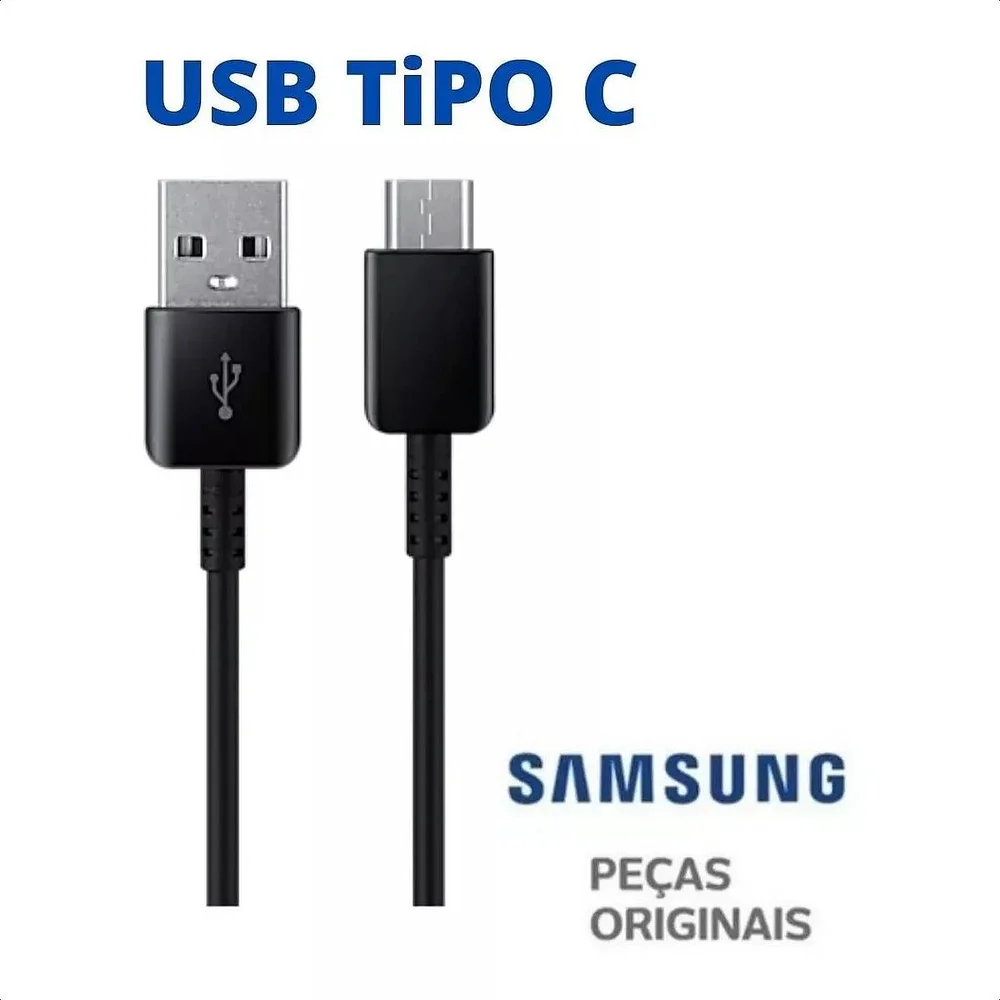 Imagem 5 de 5 do produto Cabo Usb Tipo C Samsung Note 8 Note 9 S8 S9   Preto
