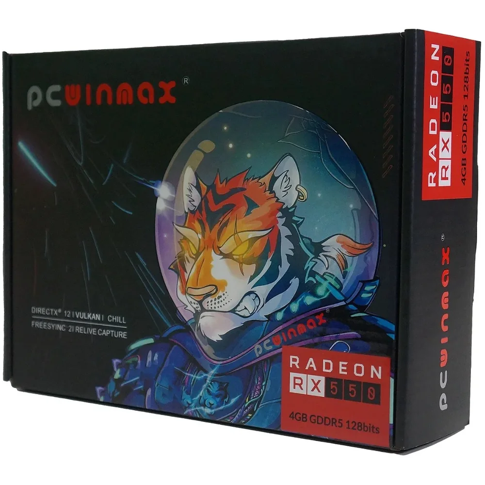 Placa De Video PCwinmax Radeon Rx 550 4gb GDDR5 128bits HDMI 5
