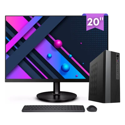 Computador Completo 2eletro Slim Intel Core i5, 8GB Ram, SSD 1TB, Bivolt, Monitor 20" LED - Cd2e-0112sl