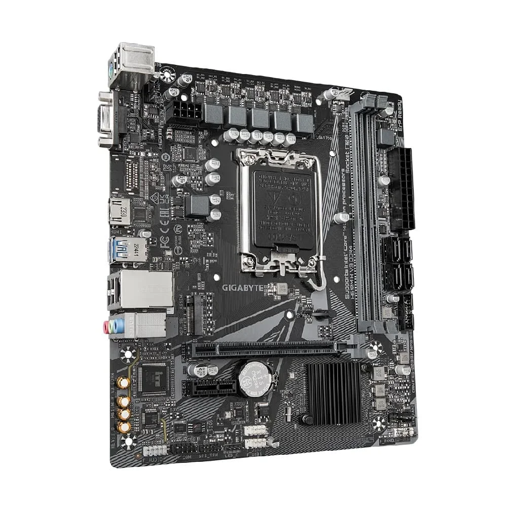 Imagem 3 de 5 do produto Placa Mãe Gigabyte H610m H V3 Ddr4 LGA  1700 2xDDR4 Chipset H610 Matx