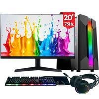 Computador Gamer Completo 2eletro Chroma, Intel Core I7, 16gb Ram, SSD 1TB, Fonte 500w, Monitor 20" 75hz, Kit Gamer Completo - Pg2e-1015ch