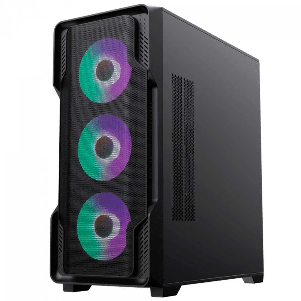 Imagem 3 de 5 do produto Gabinete Gamemax Siege Mid Tower Vidro Temperado USB S/Fan Preto