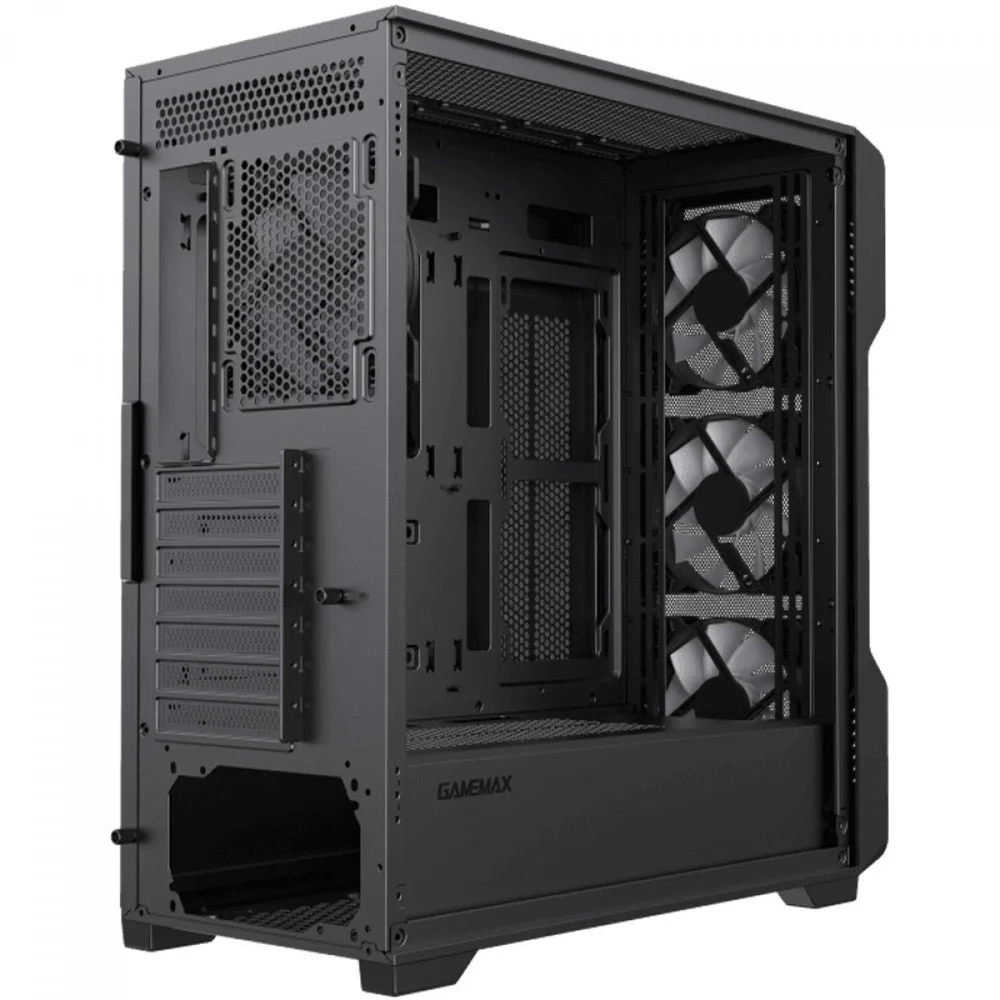 Imagem 5 de 5 do produto Gabinete Gamemax Siege Mid Tower Vidro Temperado USB S/Fan Preto