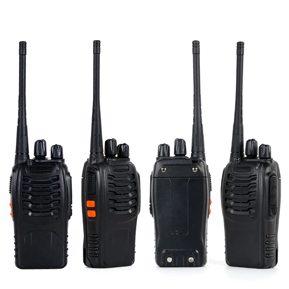 Imagem 5 de 5 do produto Kit 4 Radio Ht 777s Comunicador Profissional Uhf 16 Canais   4 Walkie Talkie Com Fone Nf