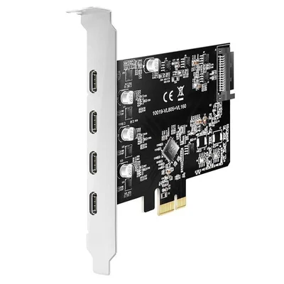 Placa De Expansão Usb 3.1 Tipo-c 5gbps Com 4 Portas