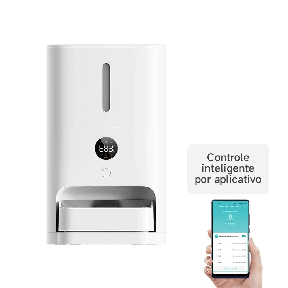 Imagem 5 de 5 do produto Alimentador Wi-fi Inteligente Para Pet 2 Xiaomi 5l, Branco