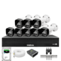 Kit 8 Câmeras Intelbras 1120b Full Color Dvr Mhdx 1016-c Intelbras Com Detecção De Movimentos Hd 6tb