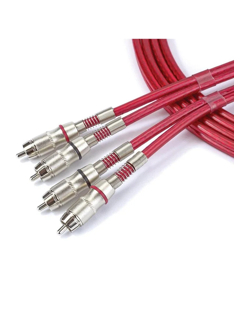 Imagem 2 de 5 do produto Cabo Santo Angelo Rca Paredao 5 Metros Estereo Vermelho Cristal