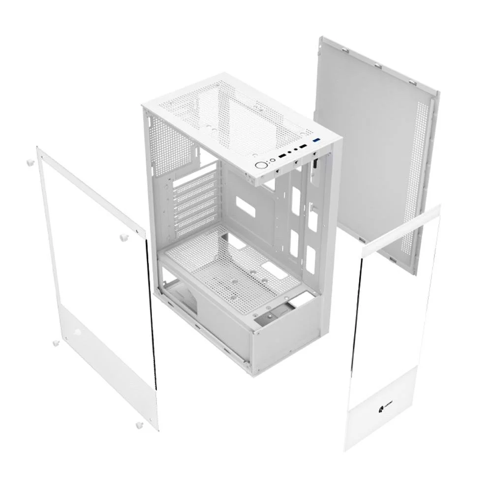Imagem 5 de 5 do produto Gabinete Gamer Hayom Gb1793 Branco C/ 03 Fan Incluso S Font