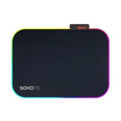 Mousepad Akasa Soho Rs - 350 X 250 X 4mm - Iluminação RGB - Usb - Ak-mpd-06rb