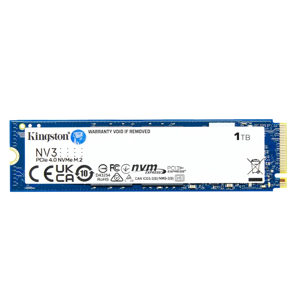 Imagem 4 de 5 do produto SSD Kingston 1TB Nv3 M.2 Nvme PCIe 4, Leitura 6000MB/s, Gravação 4000MB/s - Snv3s/1000g
