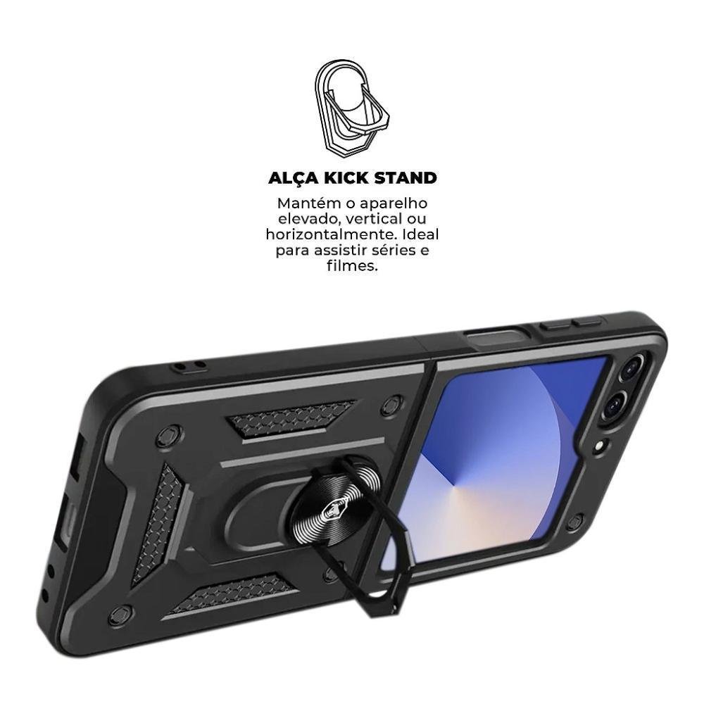 Imagem 3 de 5 do produto Kit Capa Dinamic Cam E Película Hydrogel Hd Para Samsung Galaxy Z Flip 6 - Gshield