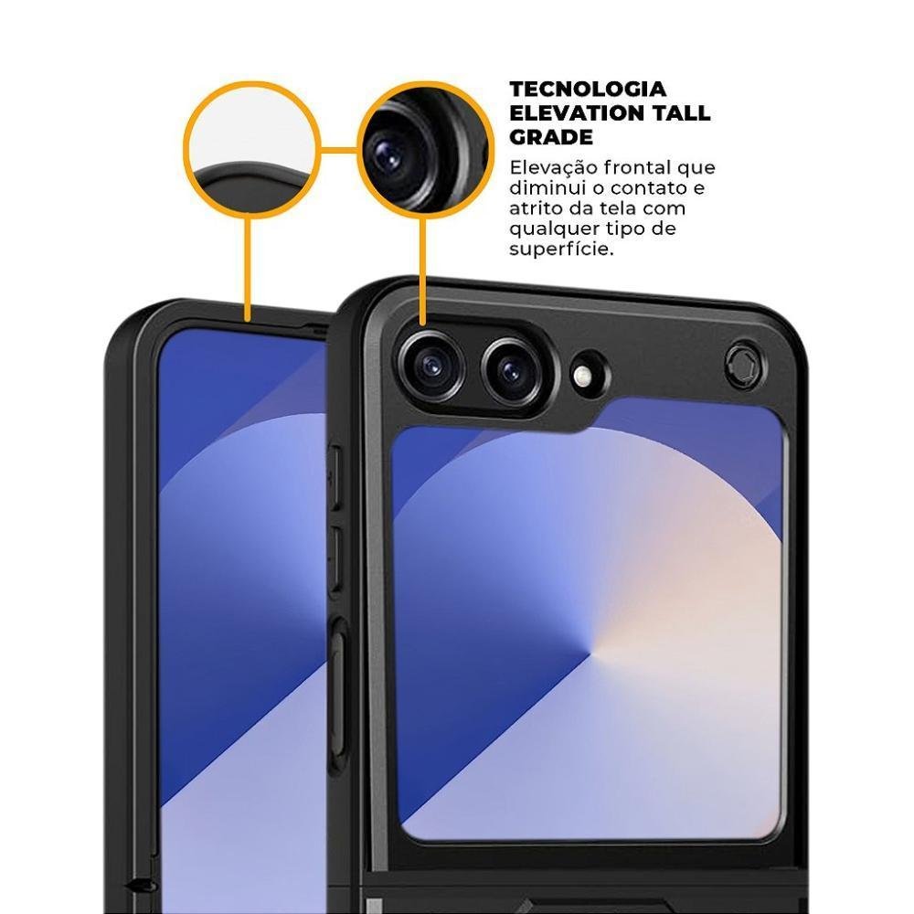 Imagem 5 de 5 do produto Kit Capa Dinamic Cam E Película Hydrogel Hd Para Samsung Galaxy Z Flip 6 - Gshield