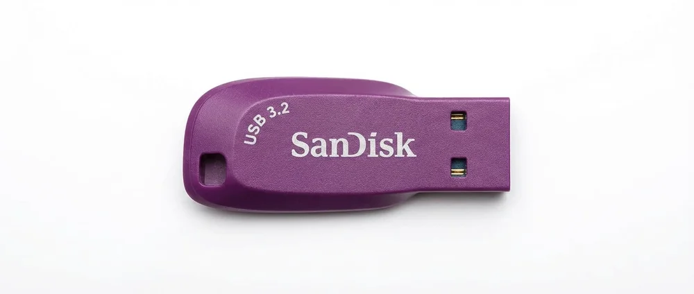 Imagem 2 de 4 do produto Pen Drive Sandisk Ultra Shift 64gb Usb 3.2 Roxo