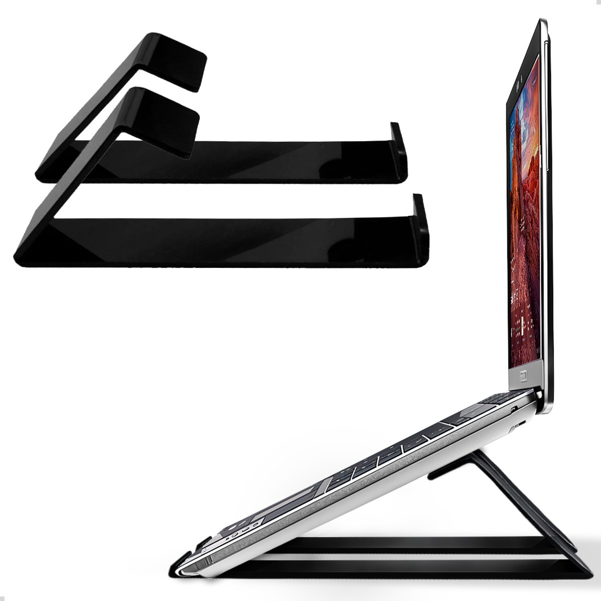 Suporte Notebook Tablet Universal Apoio Levantar Suspender Preto