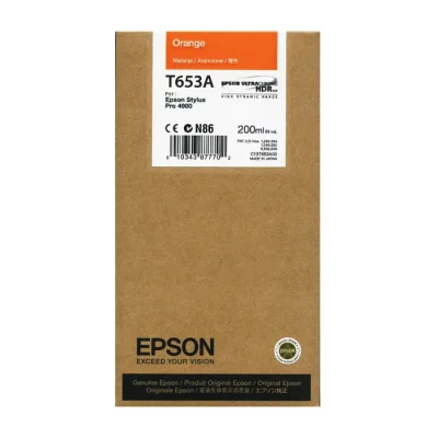 Cartucho De Tinta Epson T653a Laranja | Epson Stylus Pro 4900