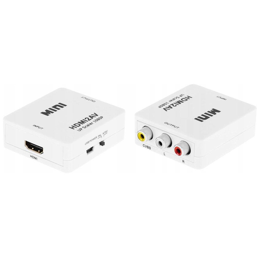 Imagem 2 de 3 do produto Mini Conversor Adaptador HDMI Para Rca Áudio E Vídeo HDMI2av