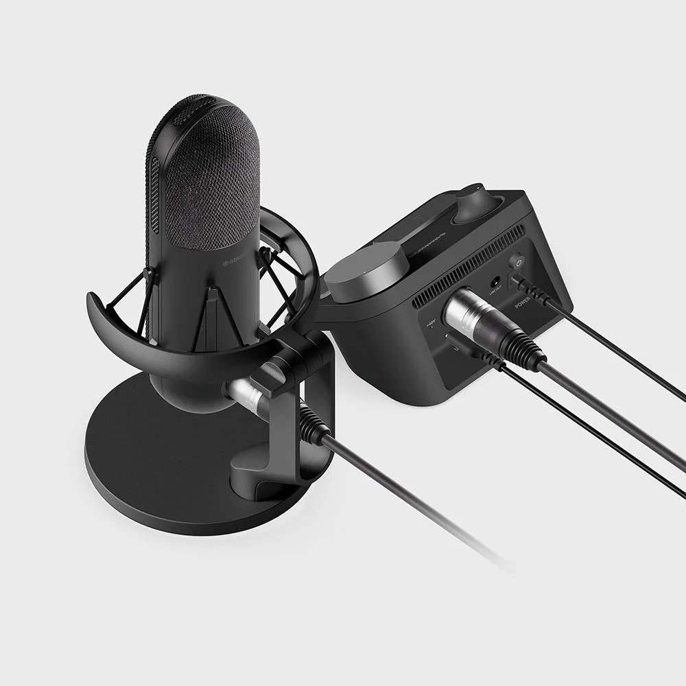 Imagem 2 de 5 do produto Microfone Alias Pro - Gamer De Mesa Condensador Steelseries Alias Pro, RGB, Usb-c - Streamer Podcast - 61596