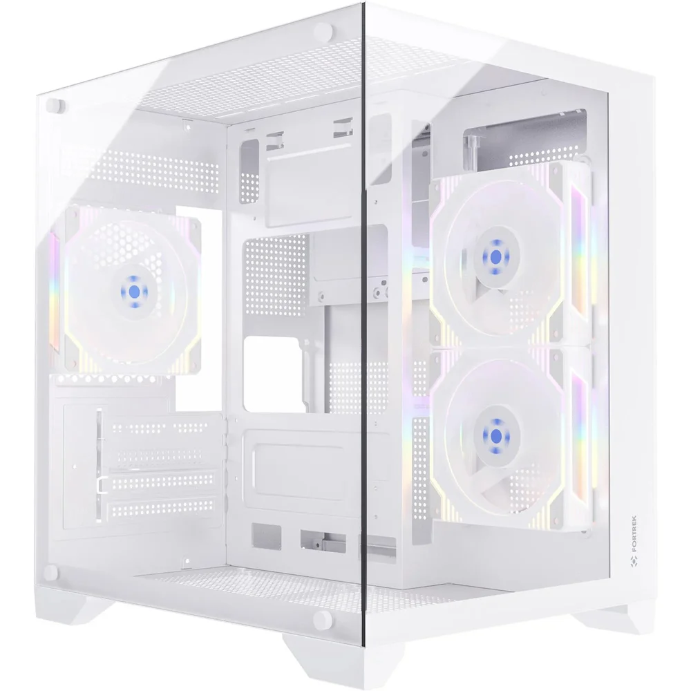 Imagem 4 de 5 do produto Gabinete Gamer Fortrek Clarity Branco Lateral Vidro