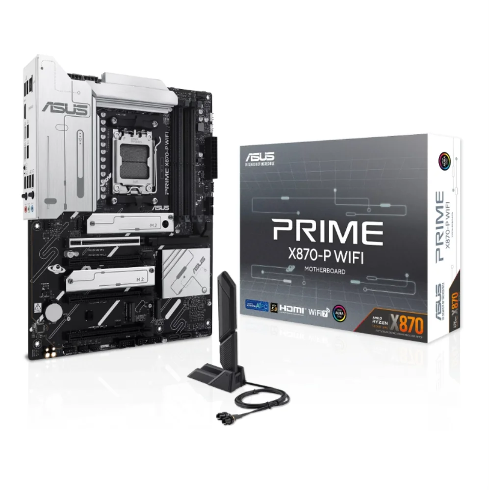 Placa Mãe Asus Prime X870-p Wifi, Amd Am5, Atx, Bluetooth, Ddr5 - Prime X870-p Wifi