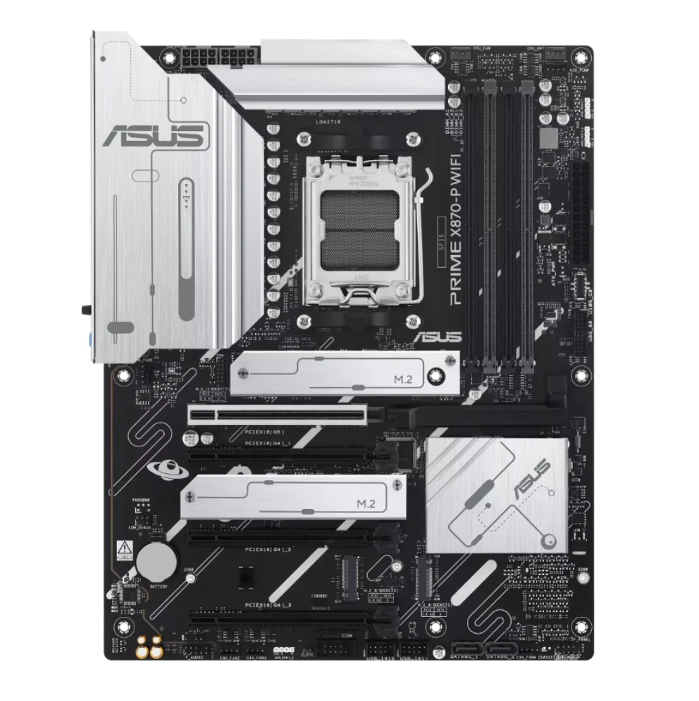 Imagem 4 de 5 do produto Placa Mãe Asus Prime X870-p Wifi, Amd Am5, Atx, Bluetooth, Ddr5 - Prime X870-p Wifi