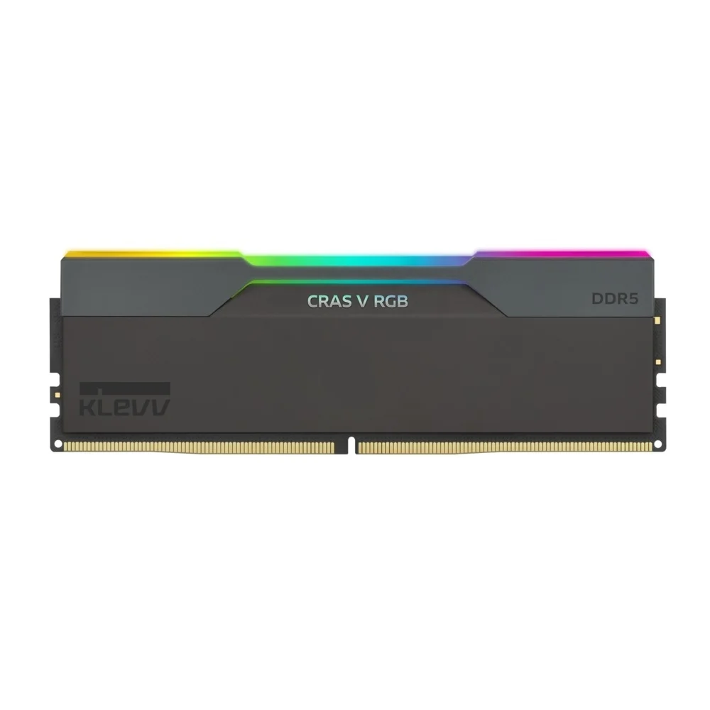 Imagem 2 de 5 do produto Memória Ram Klevv Cras V, 64GB (2x 32GB), 6400MHz, DDR5, RGB - CL32