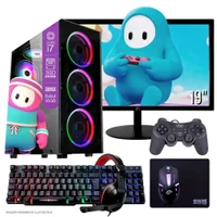 "Computador PC Gamer Completo Tob Intel Core I7 SSD 240GB 16gb Teclado Mouse Joystick Mouse Pad E Headset Gamer Monitor 19"" WINDOWS 10 Pro Trial"