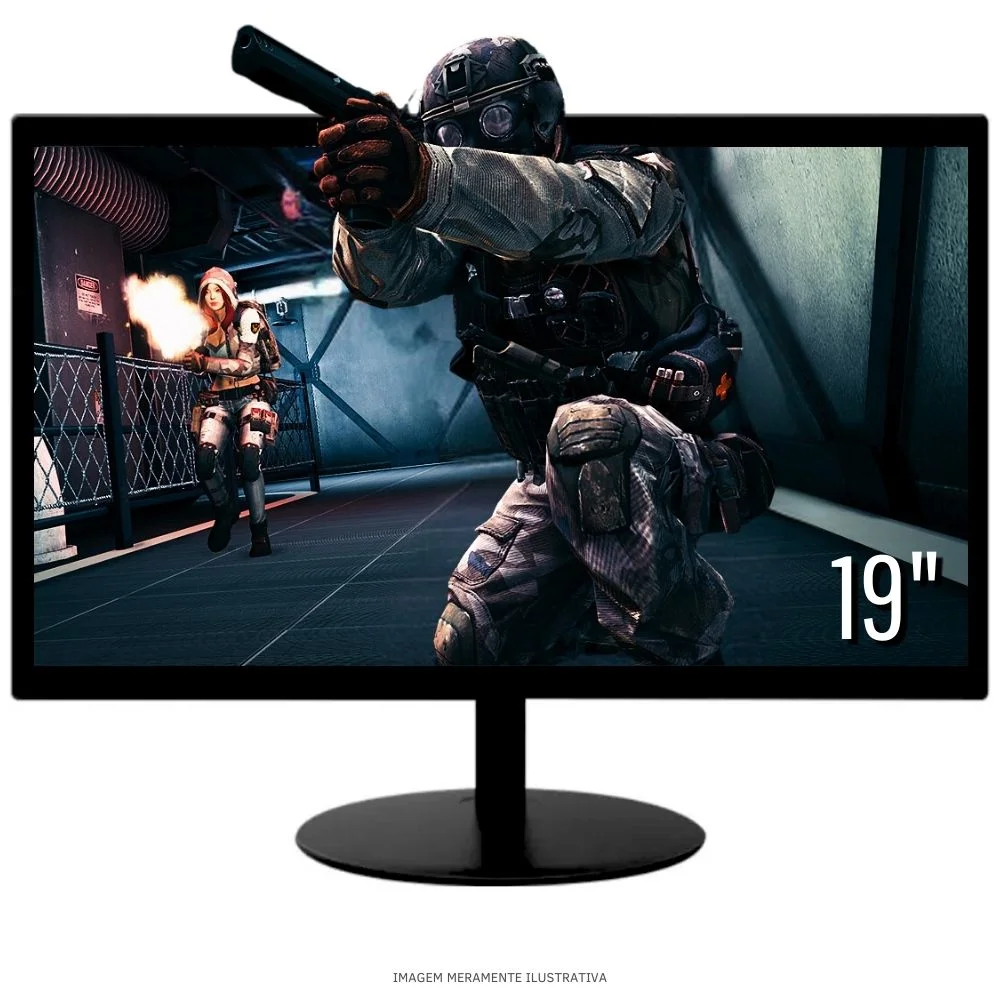 Computador PC Gamer Completo Tob Intel Core I5 SSD 480GB 16gb Teclado Mouse Mouse Pad E Headset Gamer Joystick Monitor 19" WINDOWS 10 Pro Trial - view 2
