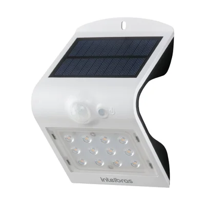Arandela Solar Integrada Com Luz Branca 220lm 6000k Intelbras- Asi 220