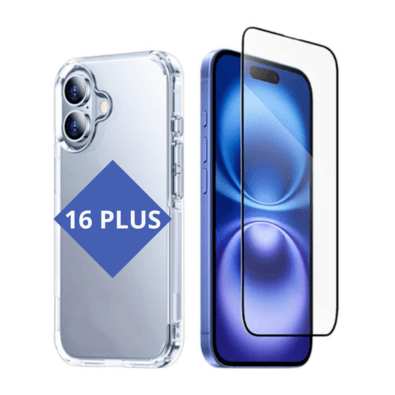 Capinha Space Para Iphone 16 Plus + Película 3d Vidro