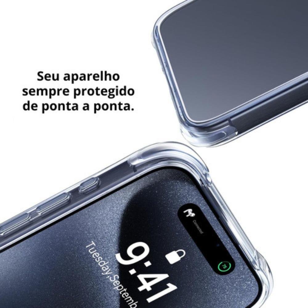 Imagem 4 de 4 do produto Kit Capa Para Iphone 16 Plus+ Película 3d Cerâmica