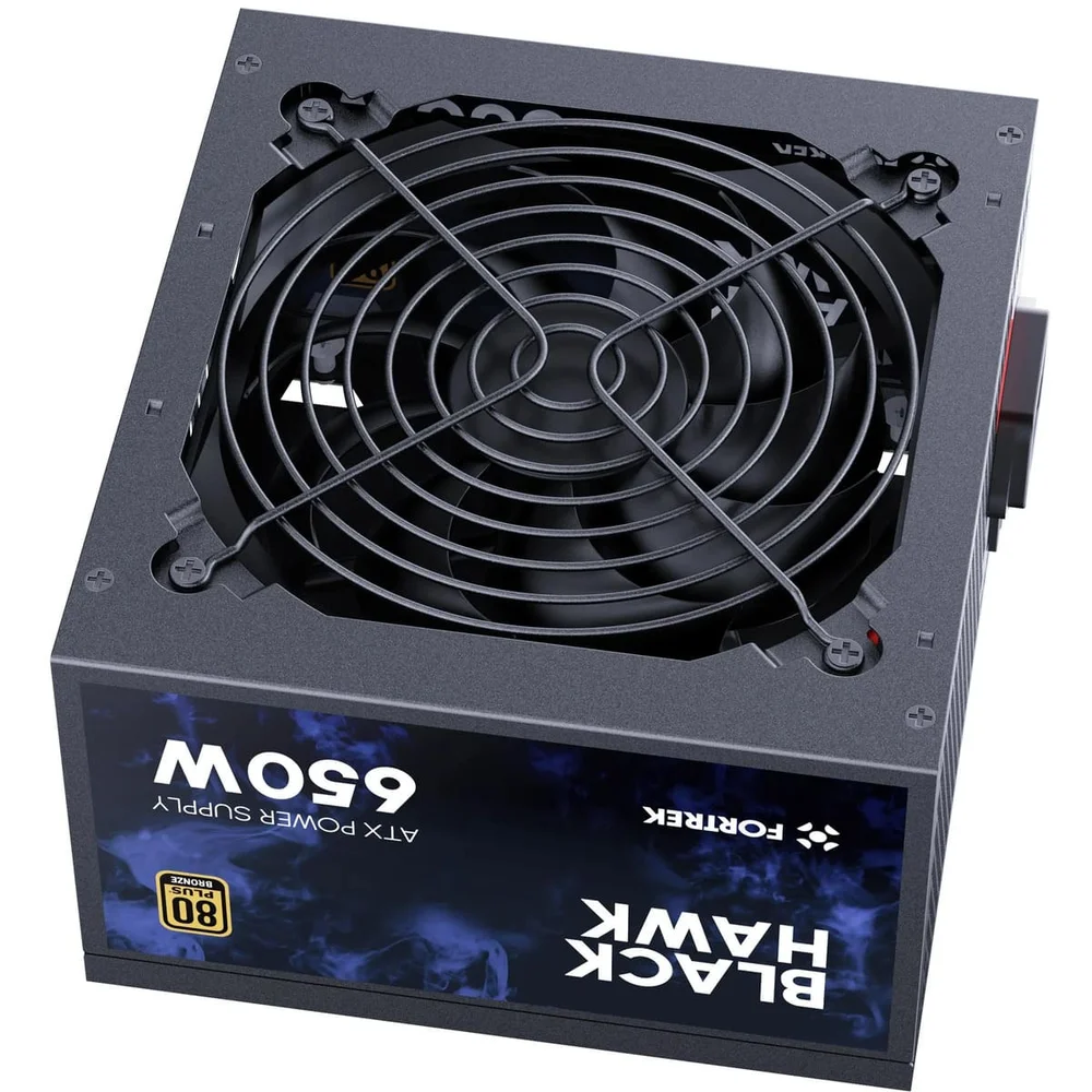 Fonte Gamer Atx Fortrek Black Hawk 650w 80 Plus Bronze Pfc Ativo