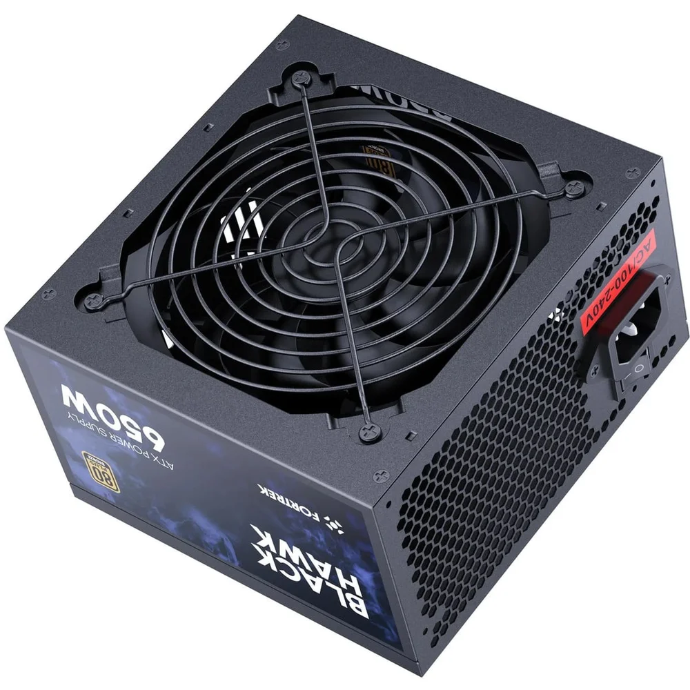 Imagem 5 de 5 do produto Fonte Gamer Atx Fortrek Black Hawk 650w 80 Plus Bronze Pfc Ativo