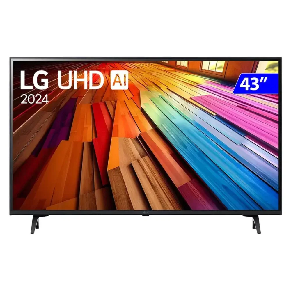 Smart TV 43 Polegadas LG 4K, 3 HDMI, 2 USB, Bluetooth, Wi-Fi, ThinQ, Alexa, Comando Voz - 43ut8000psa Smart TV 43 Polegadas LG 4K, 3 HDMI, 2 USB, Bluetooth, Wi-Fi, ThinQ, Alexa, Comando Voz - 43ut8000psa