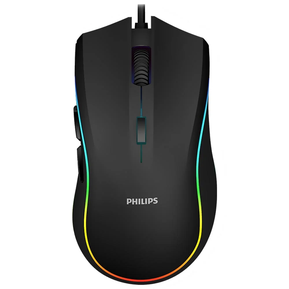 Mouse Gamer Philips G403 RGB Negro vista superior