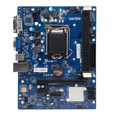 Placa-Mãe Daten H110m Intel 6ª/7º Geração, DDR3, VGA, DVI, LGA 1151