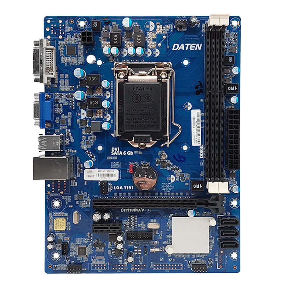 Placa-Mãe Daten H110m Intel 6ª/7º Geração, DDR3, VGA, DVI, LGA 1151 4