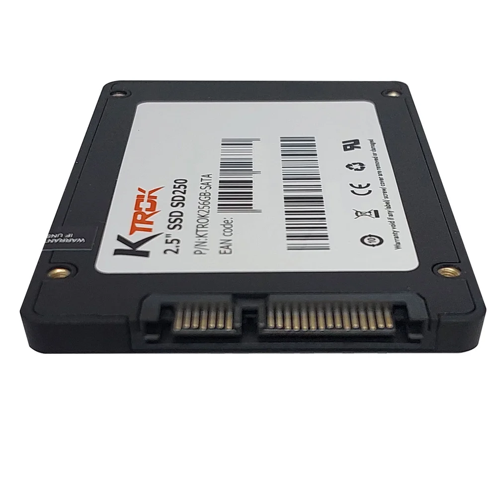 SSD 256gb Ktrok, Sata Iii, 2.5", Leitura 440mb/s, Gravação 410 Mb/s, 7mm - Ktrok256gb